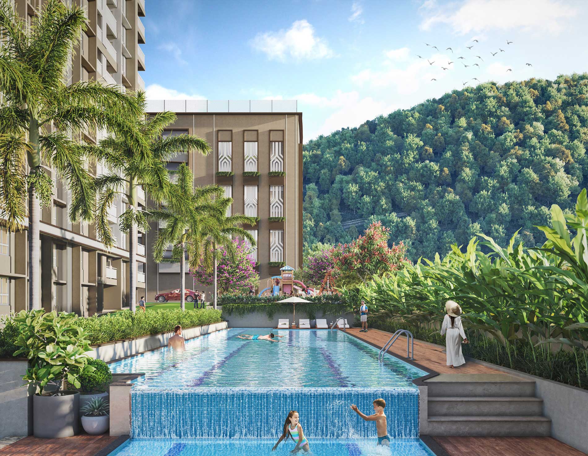 Godrej Hillside clubhouse in Mahalunge Pune